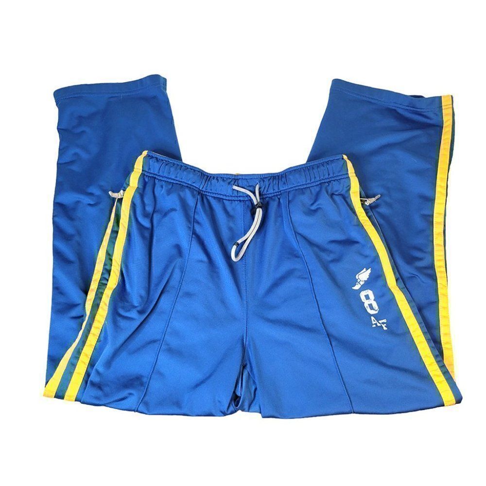 Abercrombie & Fitch men boys blue gold heavy sweatpants